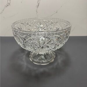Elegant Crystal Cut Glass Bowl